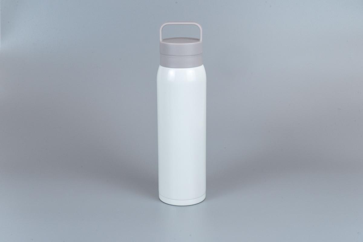 RH-1822モテコハンドル付スクリュー栓マグボトル500ml（リリーホワイト）