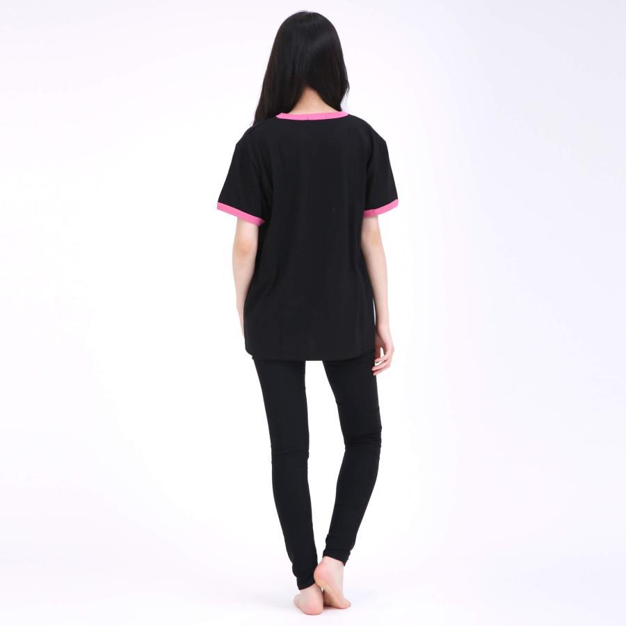 ストーンプリントハローキティリンガーＴシャツ MLサイズ