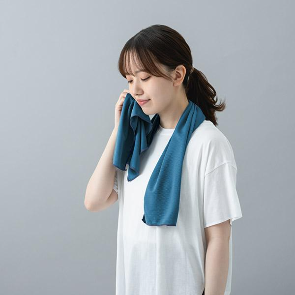 抗菌防臭 冷感タオル 収納袋付 【3色24枚アソート】