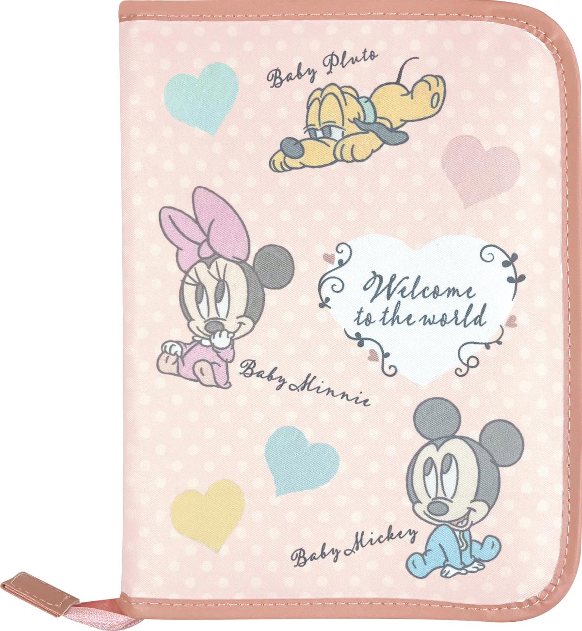 マルチケース（ベビーミッキー＆フレンズ/ハート柄）