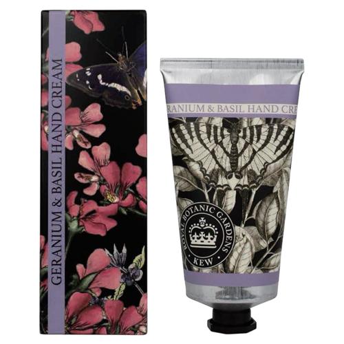 KEW GARDEN Luxury Hand Cream GERANIUM & BASIL