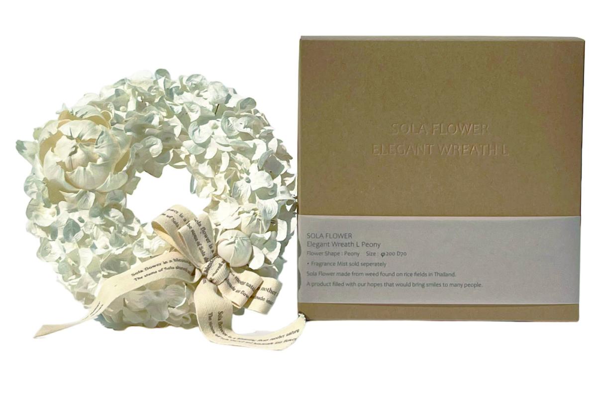 Sola Flower ソラフラワーエレガントリース L Peony ピオニー
