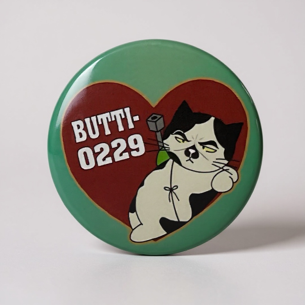 ハートブッチー　缶バッジ