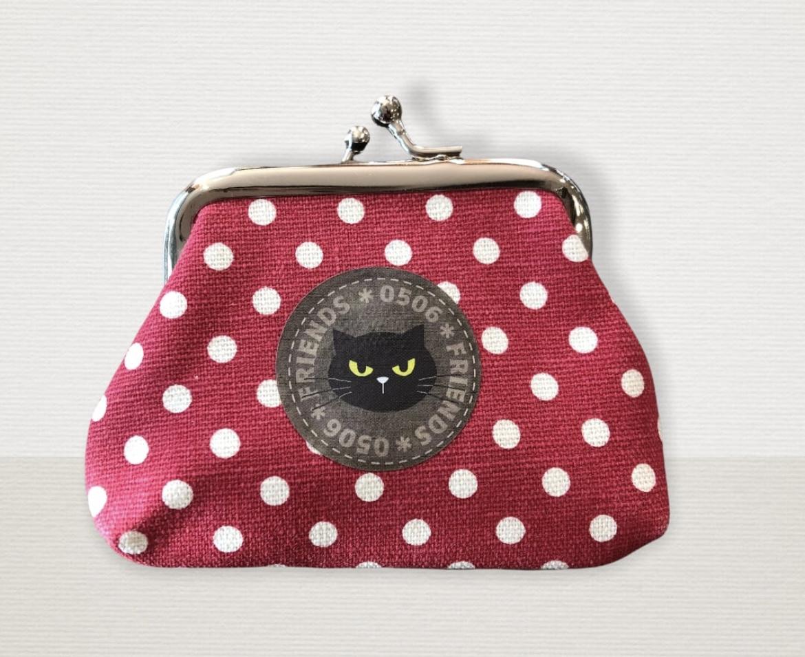 ノゴローがま口財布　レッド