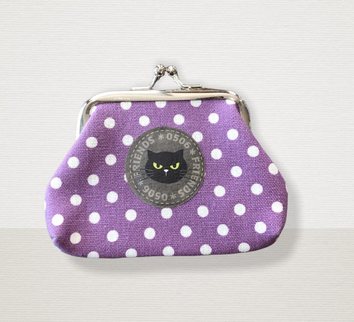 ノゴローがま口財布　パープル