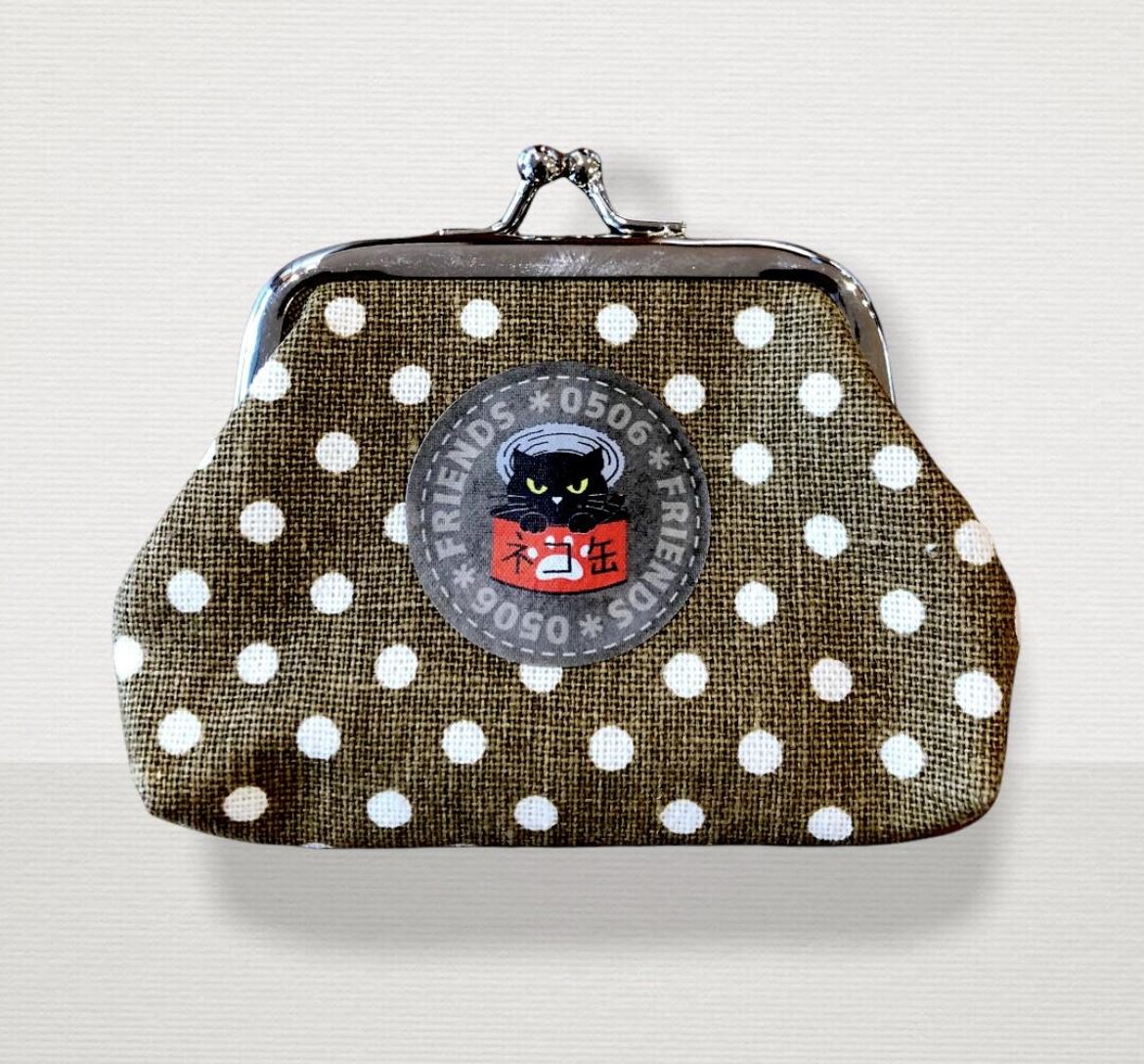 ノゴローがま口財布　ブラウン