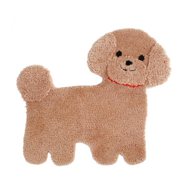 ファンディットアニマル　洗えるダイカットマット　プードル