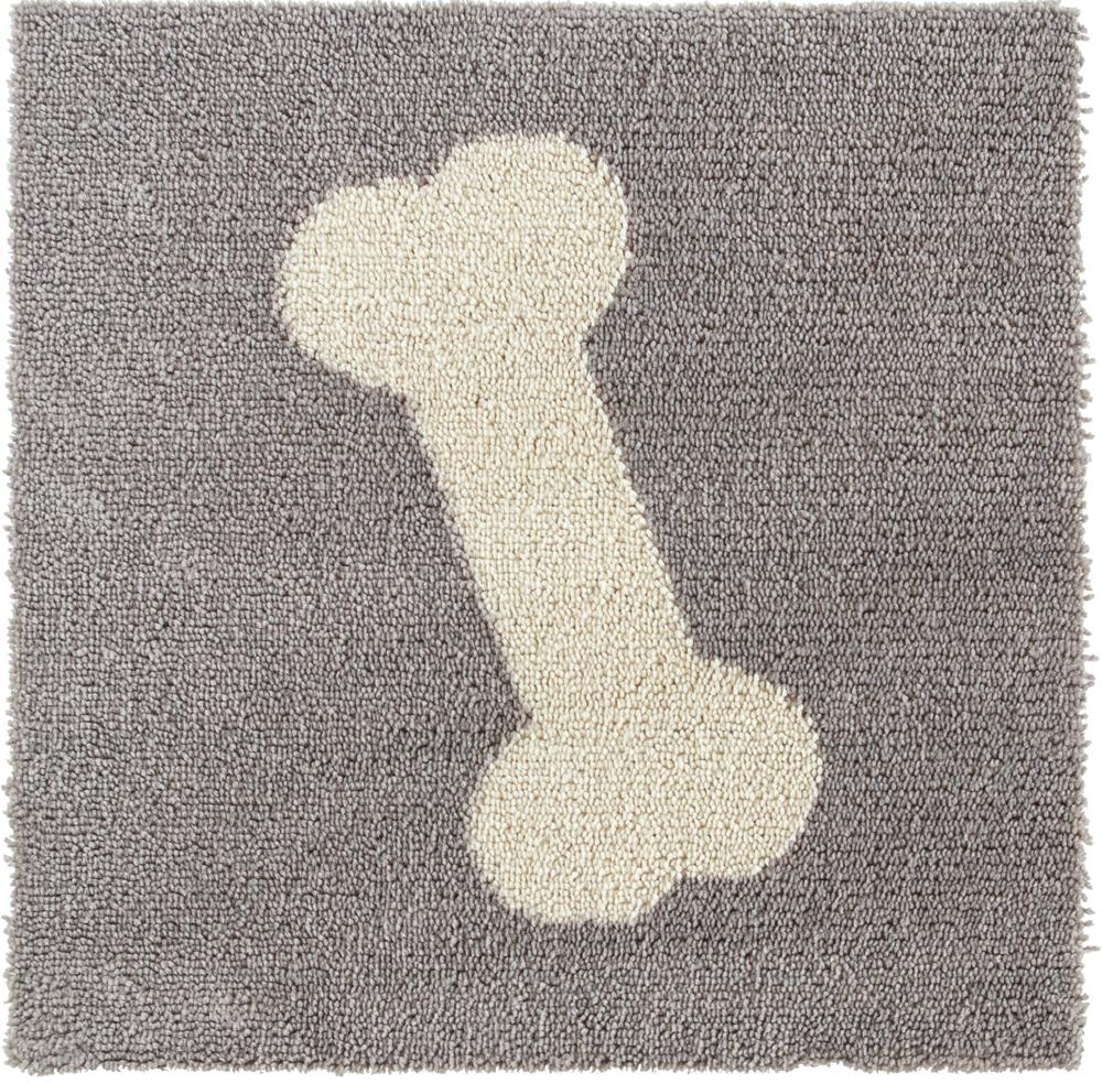 毛足が長いジョイントラグ　ピタぺトモ