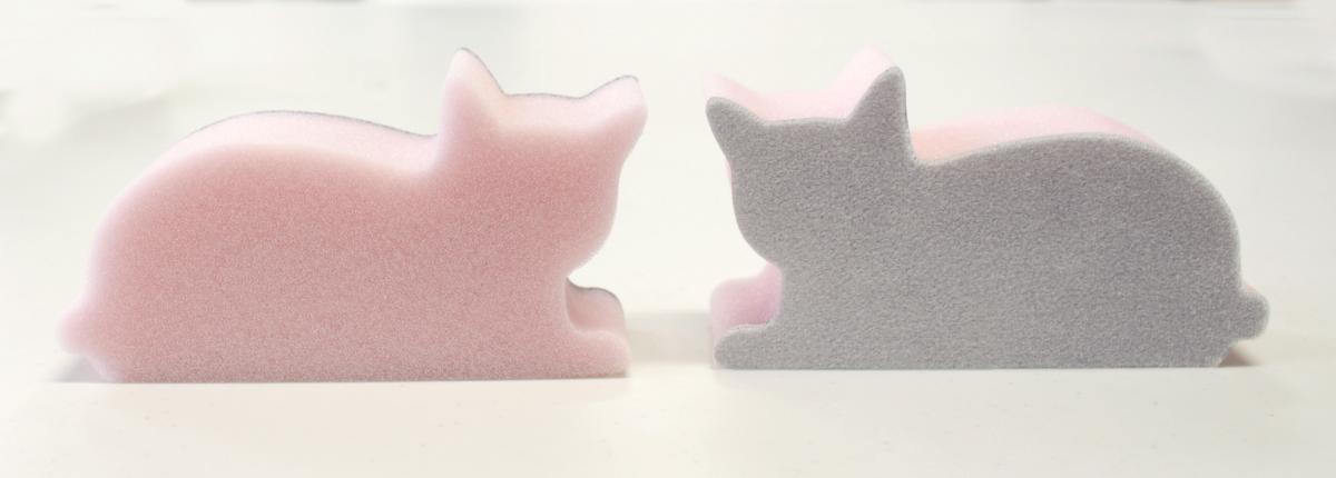  ヌメリをすっきり落としてくれる　ペット用　食器スポンジ