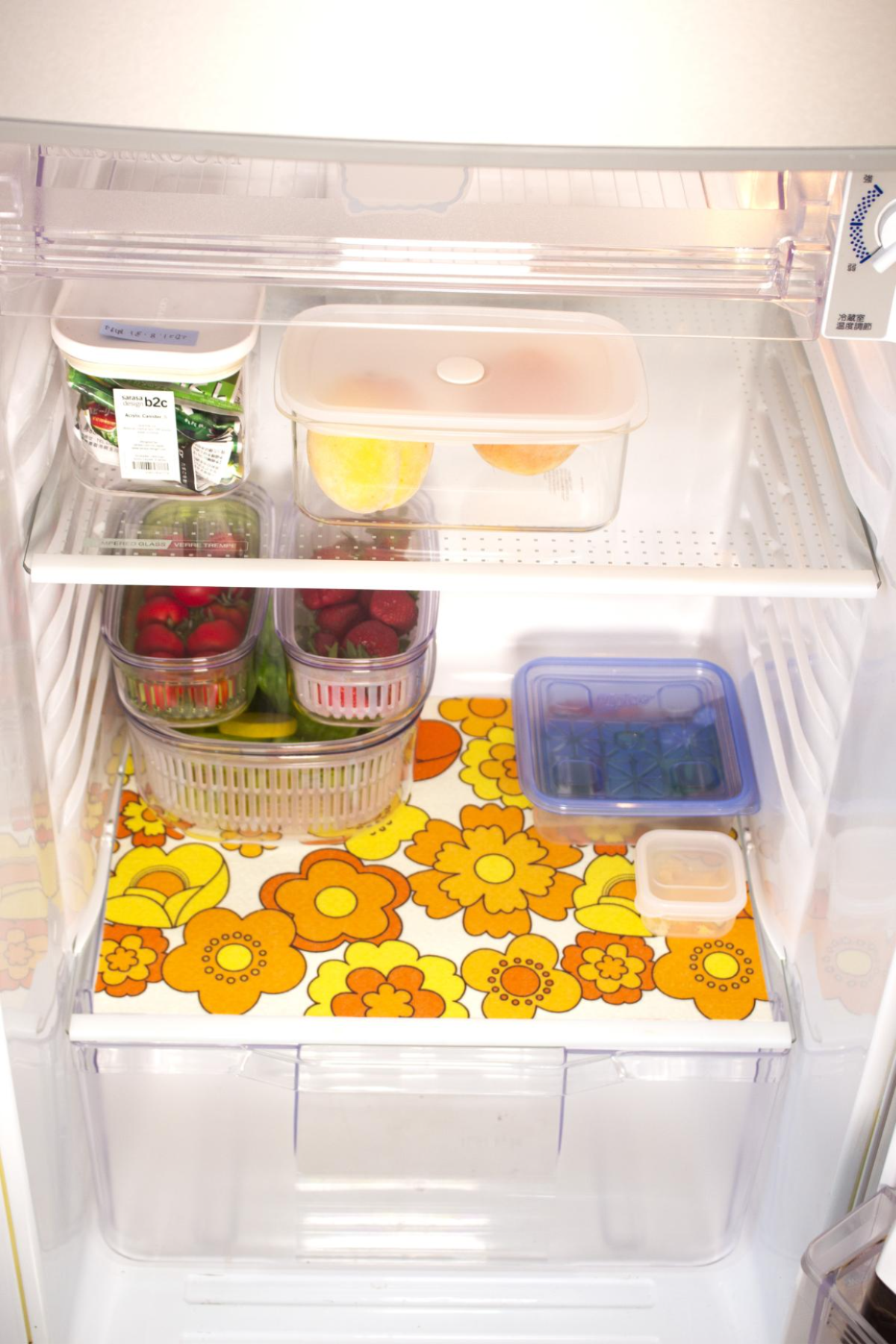 【昭和レトロ】抗菌防臭冷蔵庫シート　ルアンス