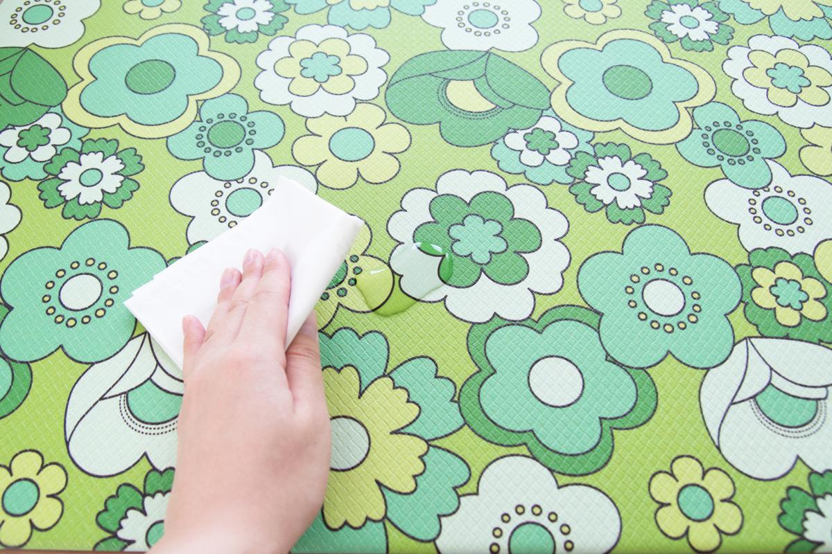 昭和レトロ　拭けるキッチンマット　ルアンス