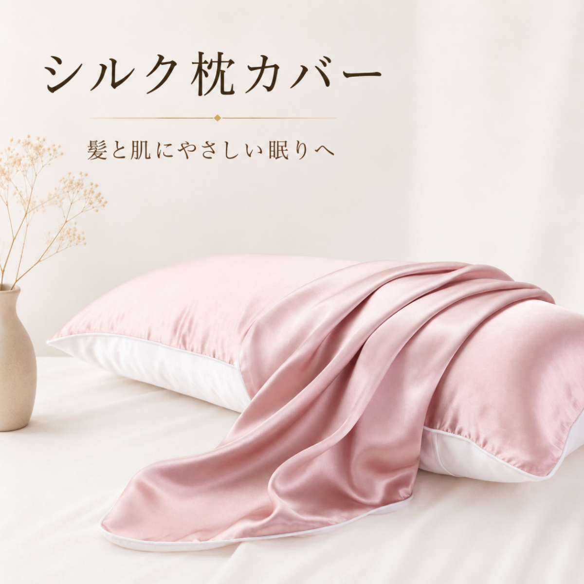 シルク枕カバー（封筒式）