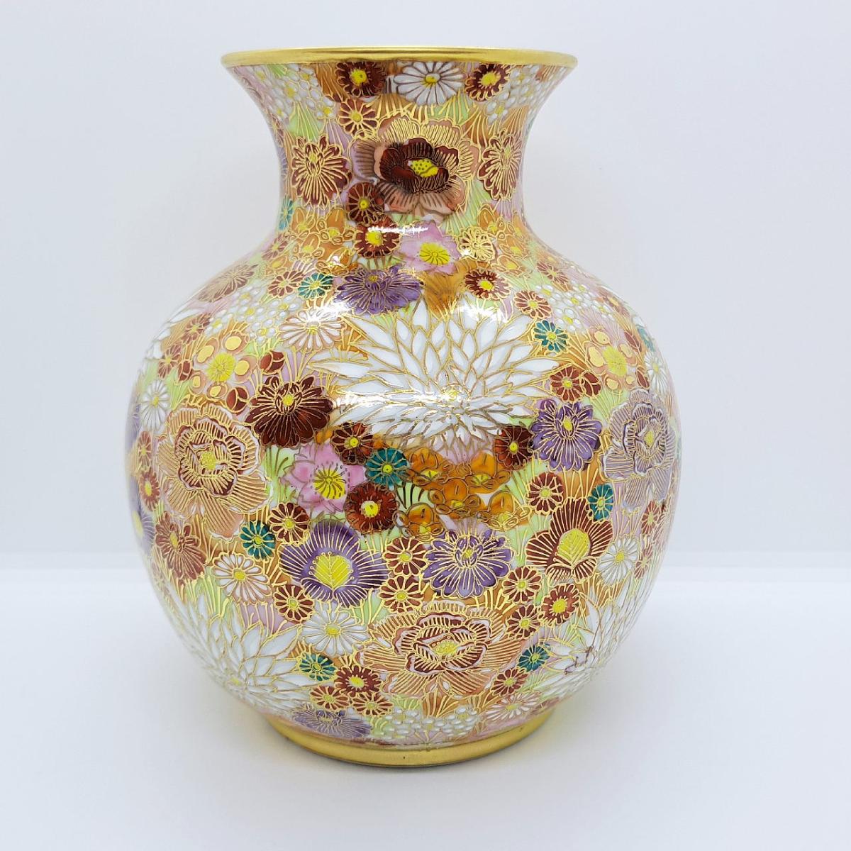 九谷焼6.5号花瓶／花詰