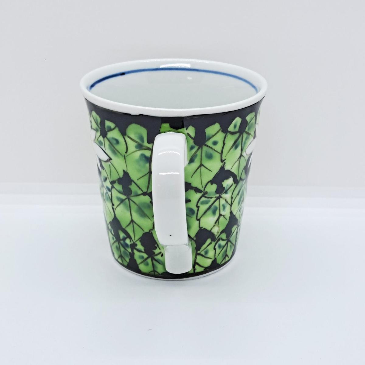 九谷焼マグカップすいれんぴんく