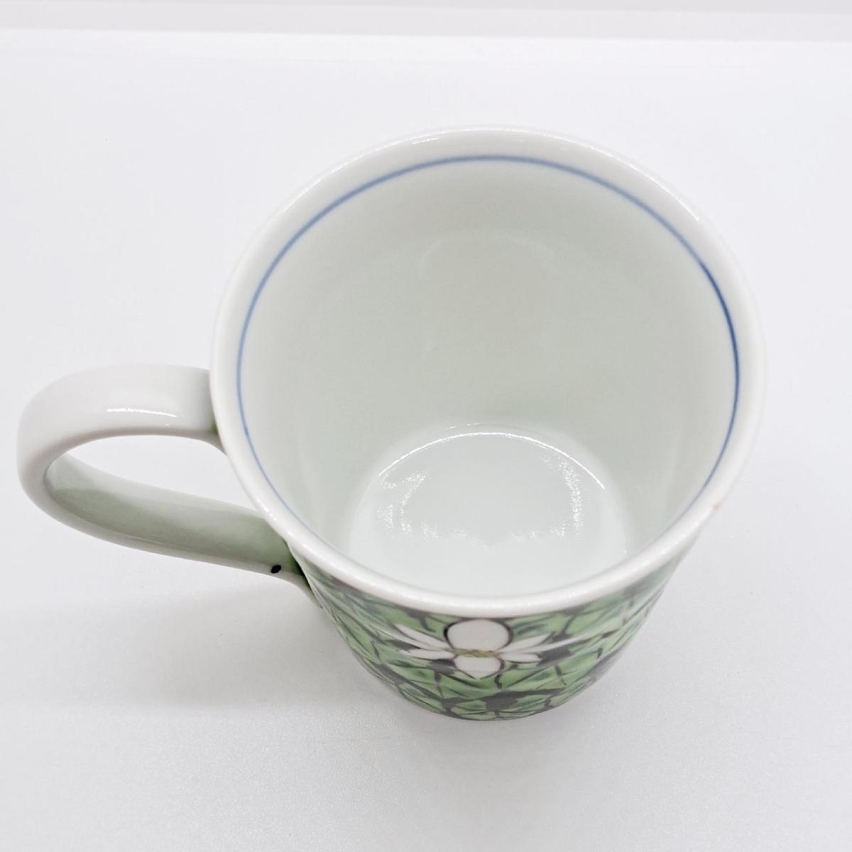 九谷焼マグカップすいれんぶるー