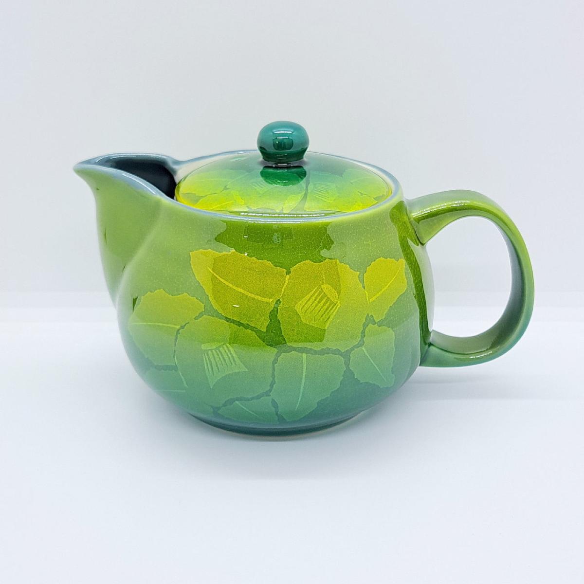 九谷焼ポット急須／銀山茶花