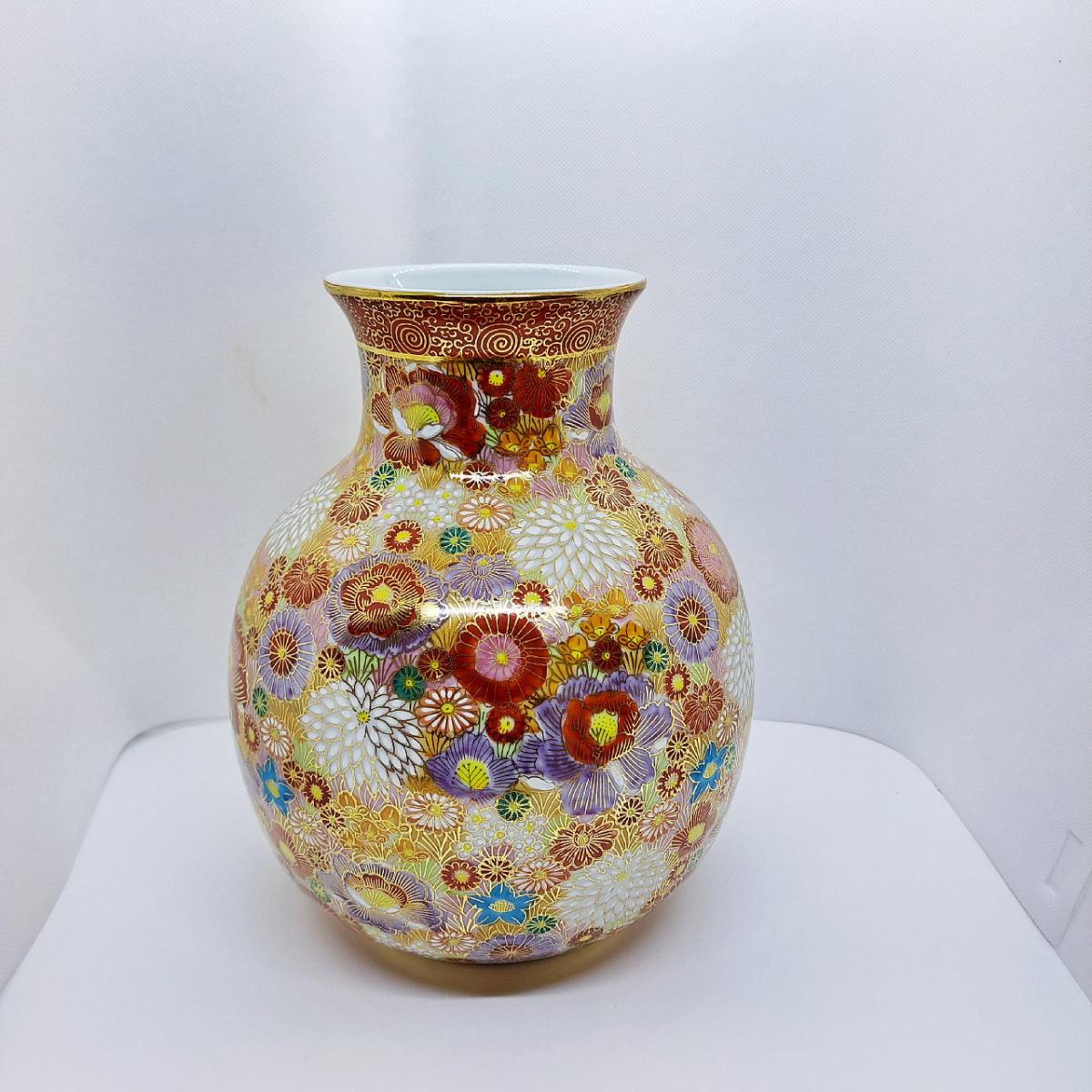 九谷焼8号花瓶／花詰