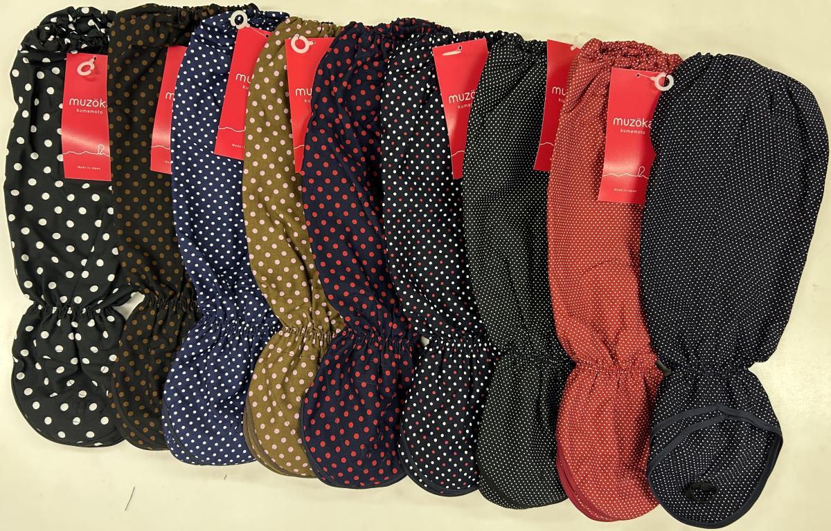 日本製　水玉手甲　6枚込