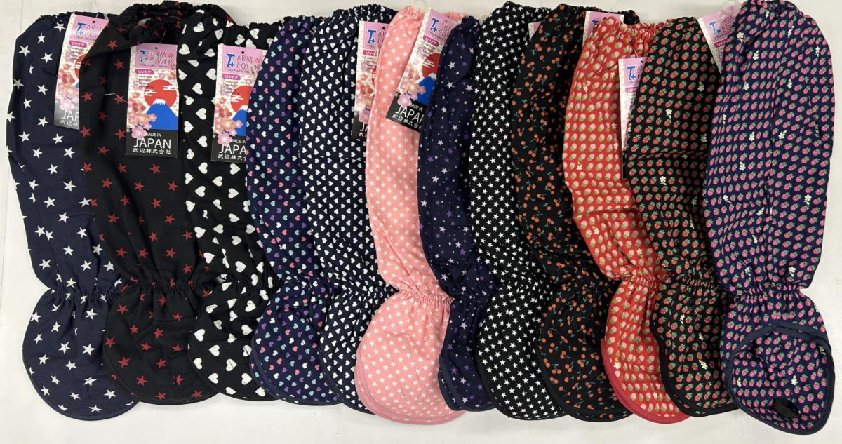 日本製　POP柄　手甲　6枚込