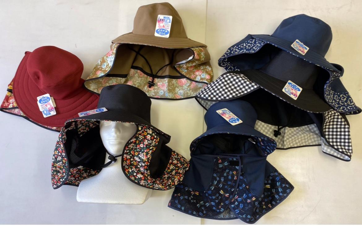 日本製　２WAYフードキャップ　6枚込