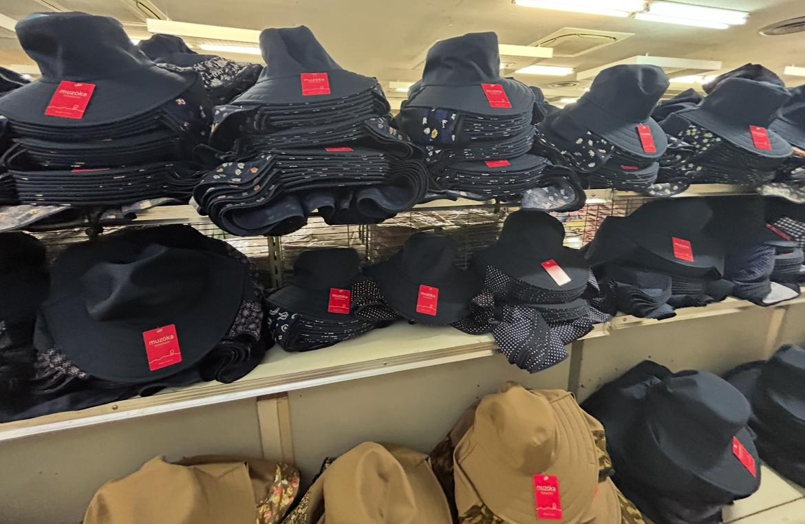 日本製 ２WAYフードキャップ 6枚込 農作業 ガーデニング グランドゴルフ 日焼け対策