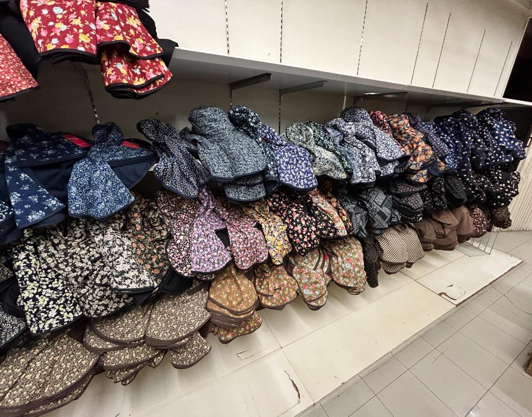 日本製 リバーシブル帽子 6枚込 農作業 ガーデニング グランドゴルフ 綿100  レディース