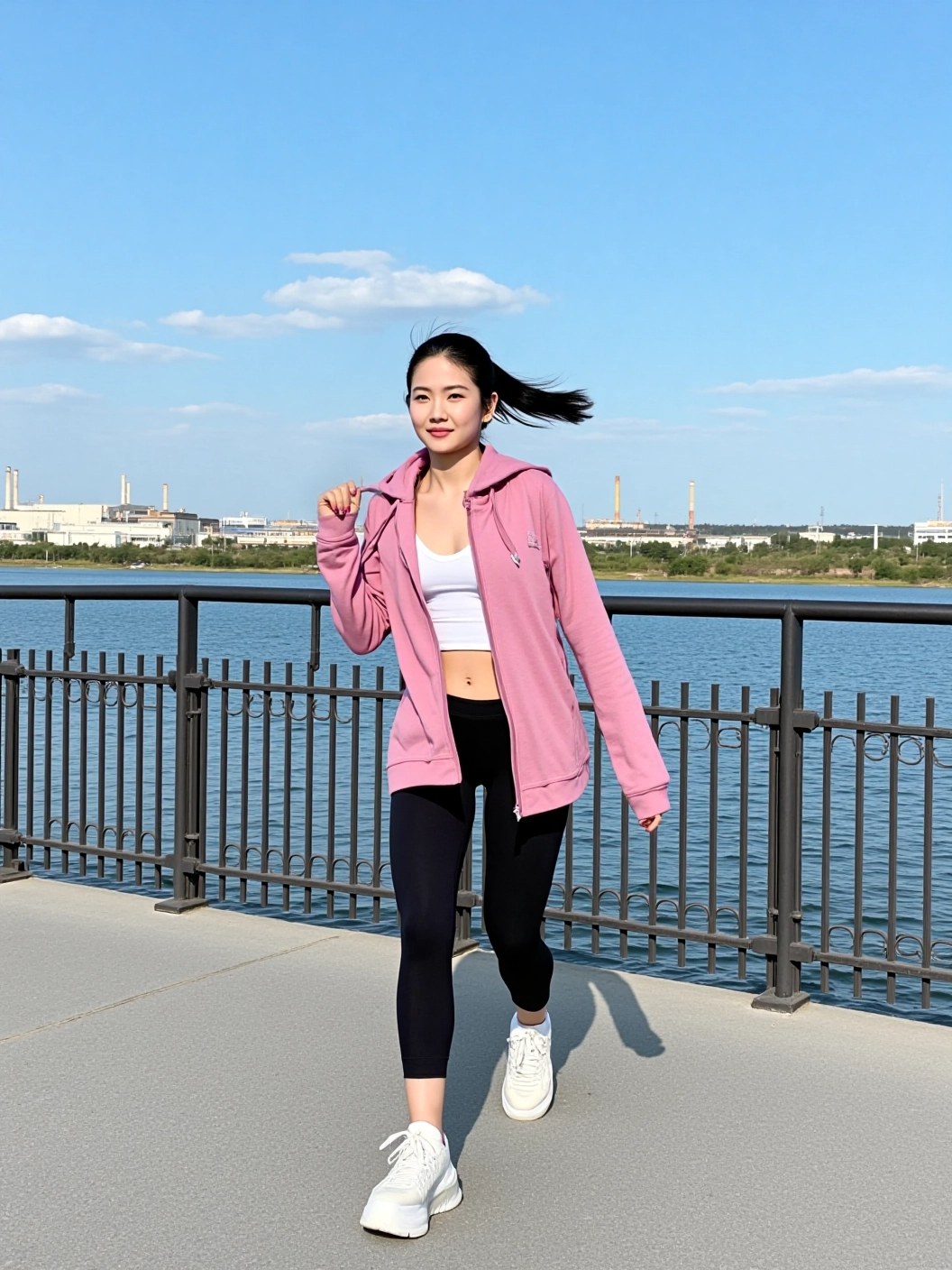 残りわずか レディース ストレッチ フルジップ パーカー MLLL 4色 ドライ 天竺 婦人