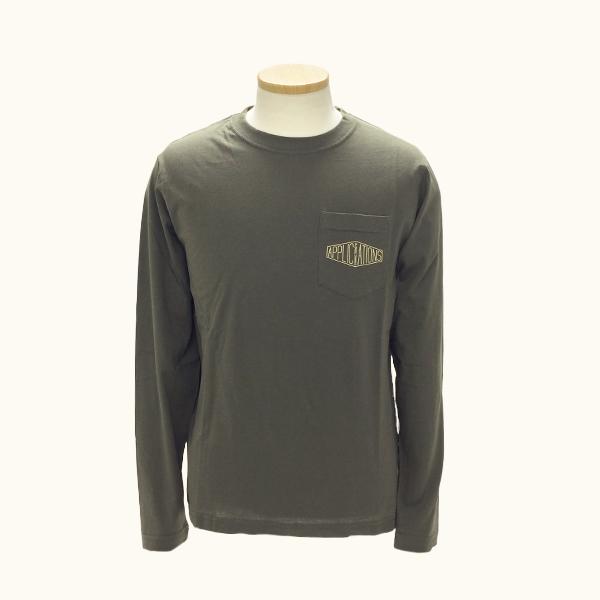 大寸ロビンソン紳士綿100　ポケット付き　ロングＴシャツ　メンズ　長袖　年間物　