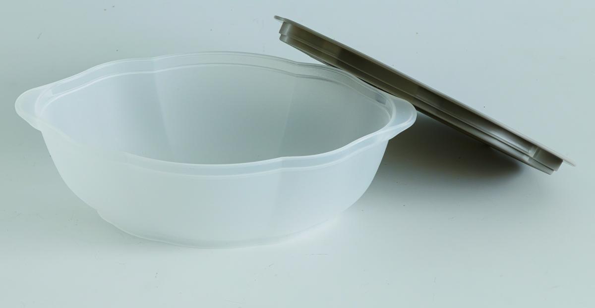 レンジ調理・冷凍保存 フタ付きオーバルボウル | 電子レンジ 調理 保存 ボウル フタ付き 冷凍対応