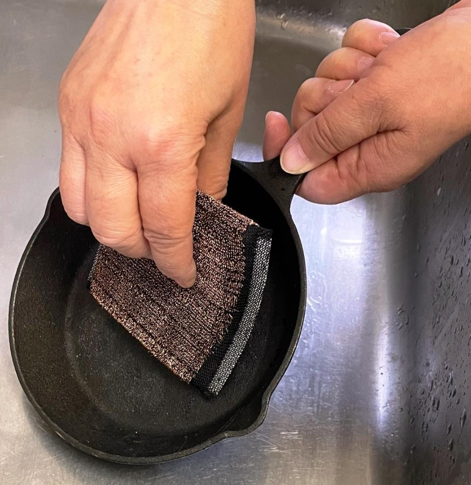 銅の力 純銅製タワシスポンジ 3個入り | 銅 タワシ スポンジ 抗菌