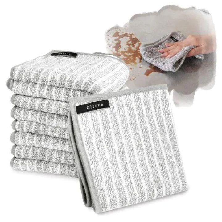 油汚れクロス　M　5枚セット ライトグレー