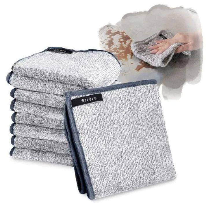 油汚れクロス　M　5枚セット グレー