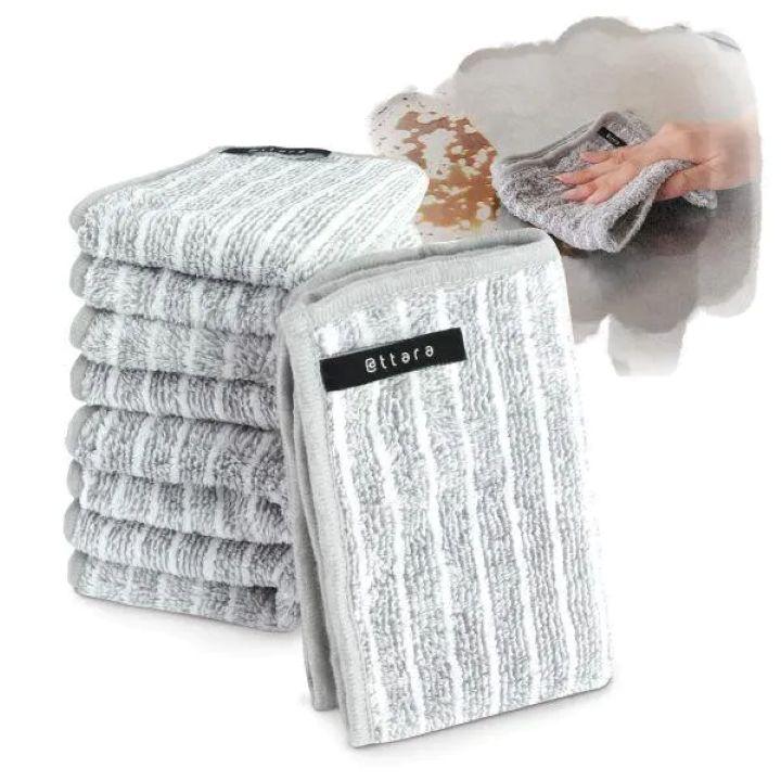 油汚れクロス　S　5枚セット ライトグレー