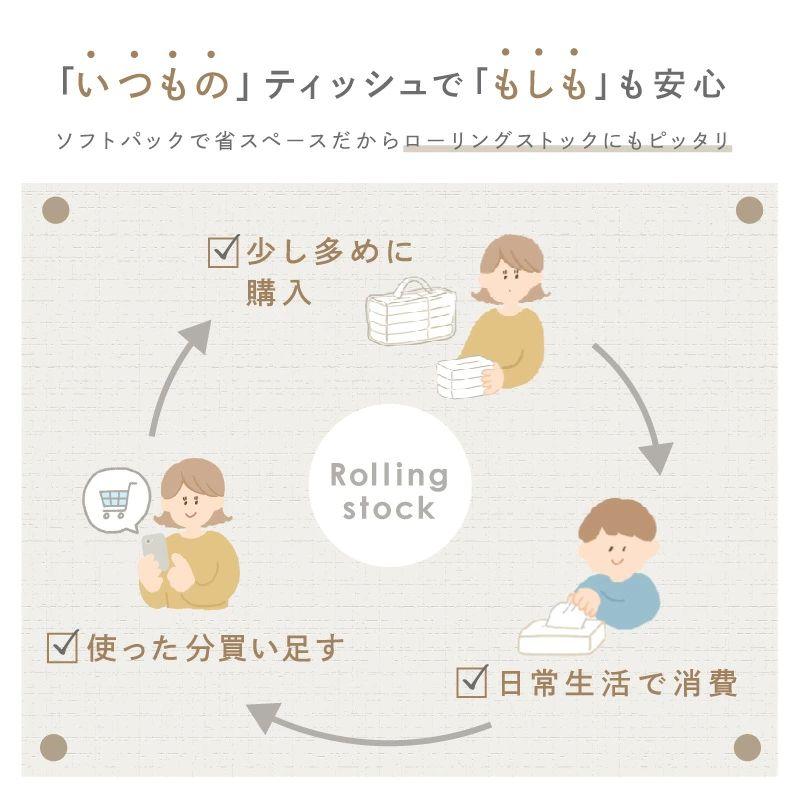 ソフトパックティッシュ　24パック入り