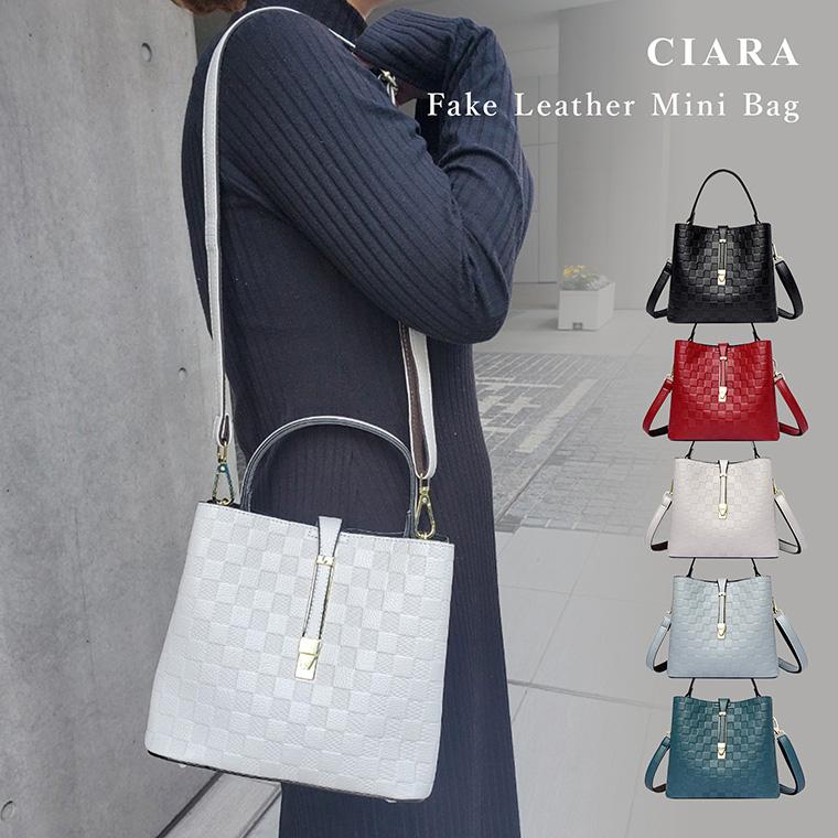 CIARA ショルダーバッグ 斜めがけ 大人 軽量 ナイロン 大容量 上品 ミニ 2way 軽い
