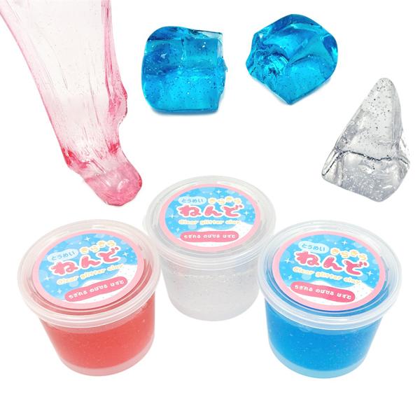 透明キラキラねんど