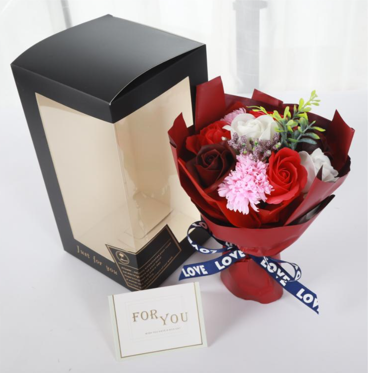 ソープフラワー　スタンディングブーケ　　　　　　　　レッド　ピンク　イエロー　パープル　ブルー