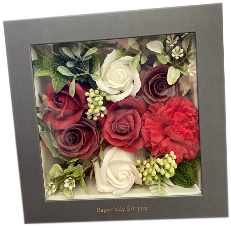 ソープフラワー 　アランジュマンフローラル　　　　　 レッド　ピンク　パープル