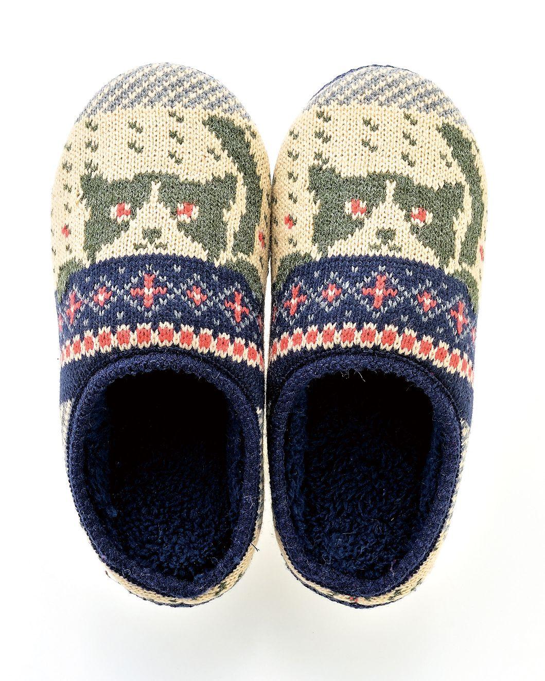 ニット織スリッパ　ボス　3色展開　サイズ展開有　　