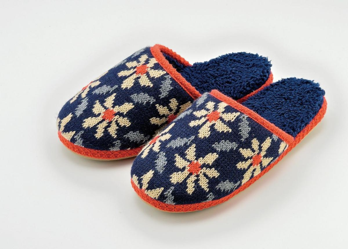 ニット織スリッパ　ジャミラ　3色展開　　