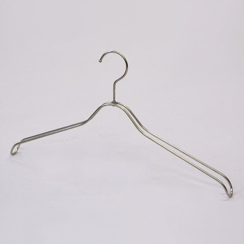 [日本製]ステンレス製メンズラージサイズストレートハンガー W:45cm
