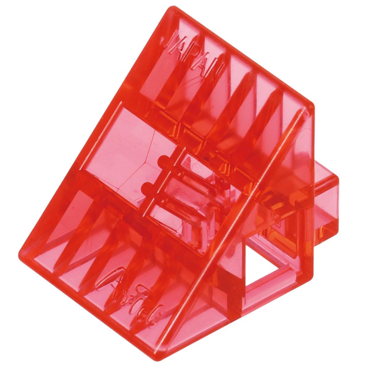 Ａｒｔｅｃブロック　クリア　三角Ａ　８ｐｃｓ　赤