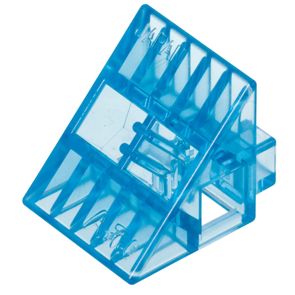 Ａｒｔｅｃブロック　クリア　三角Ａ　８ｐｃｓ　水色