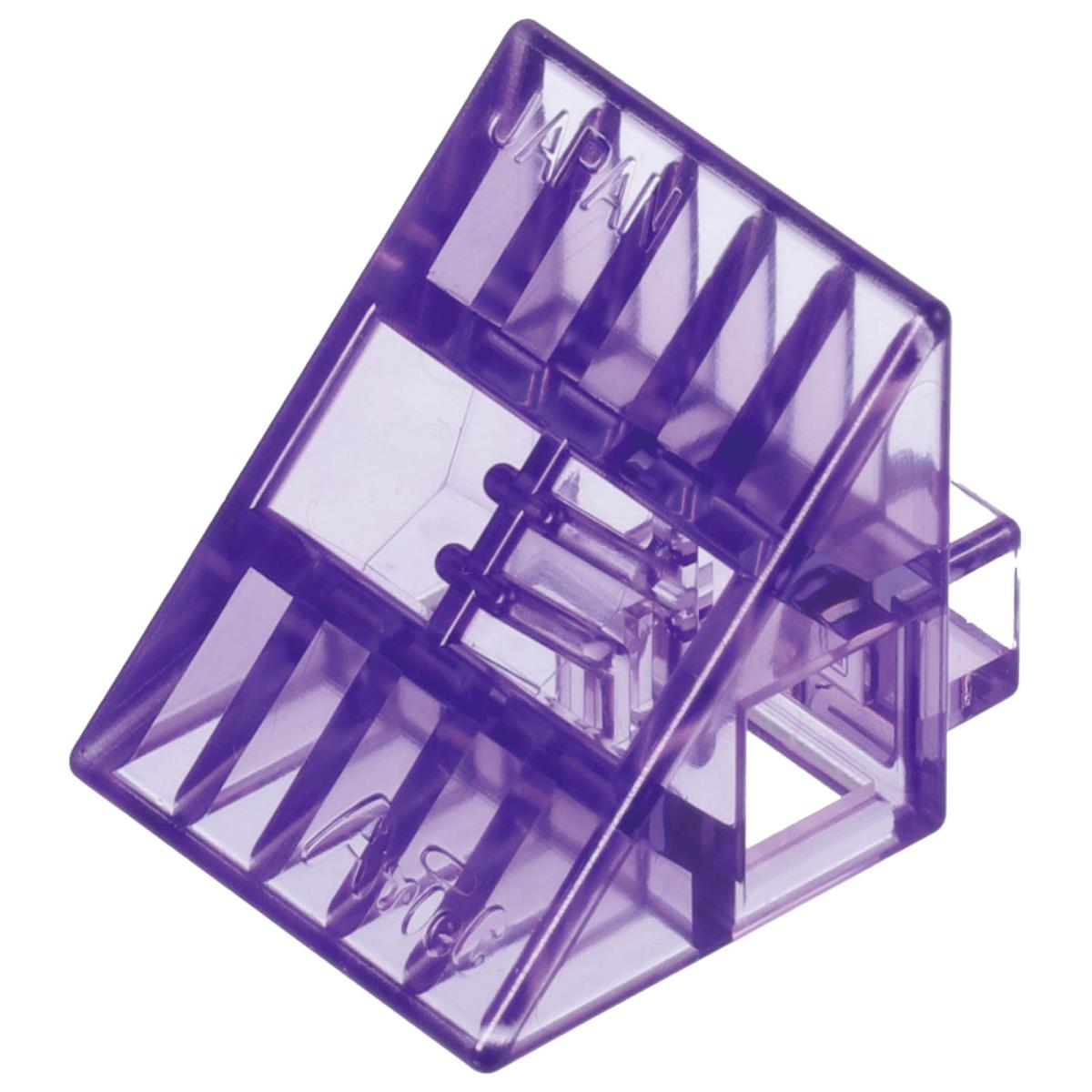 Ａｒｔｅｃブロック　クリア　三角Ａ　８ｐｃｓ　紫