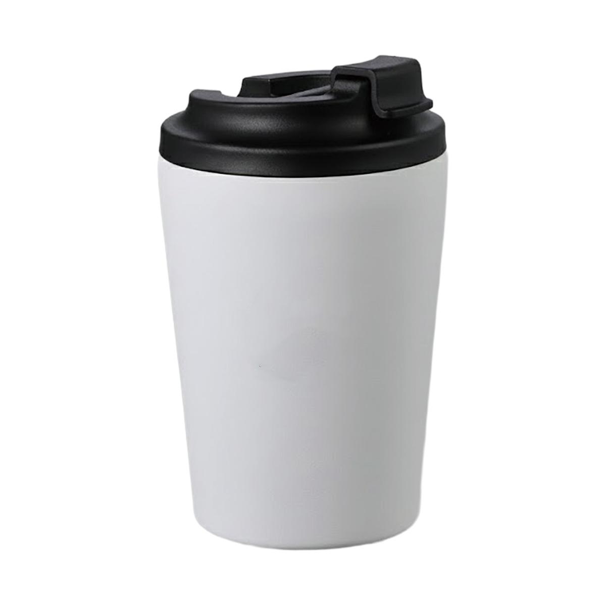 蓋付きステンレスマグ　白　３５０ｍｌ