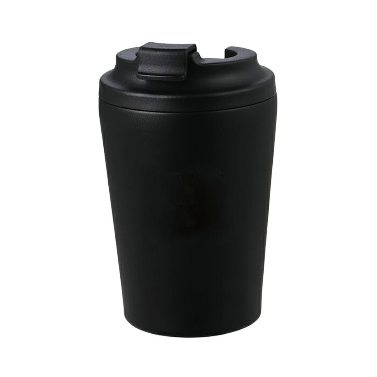 蓋付きステンレスマグ　黒　３５０ｍｌ