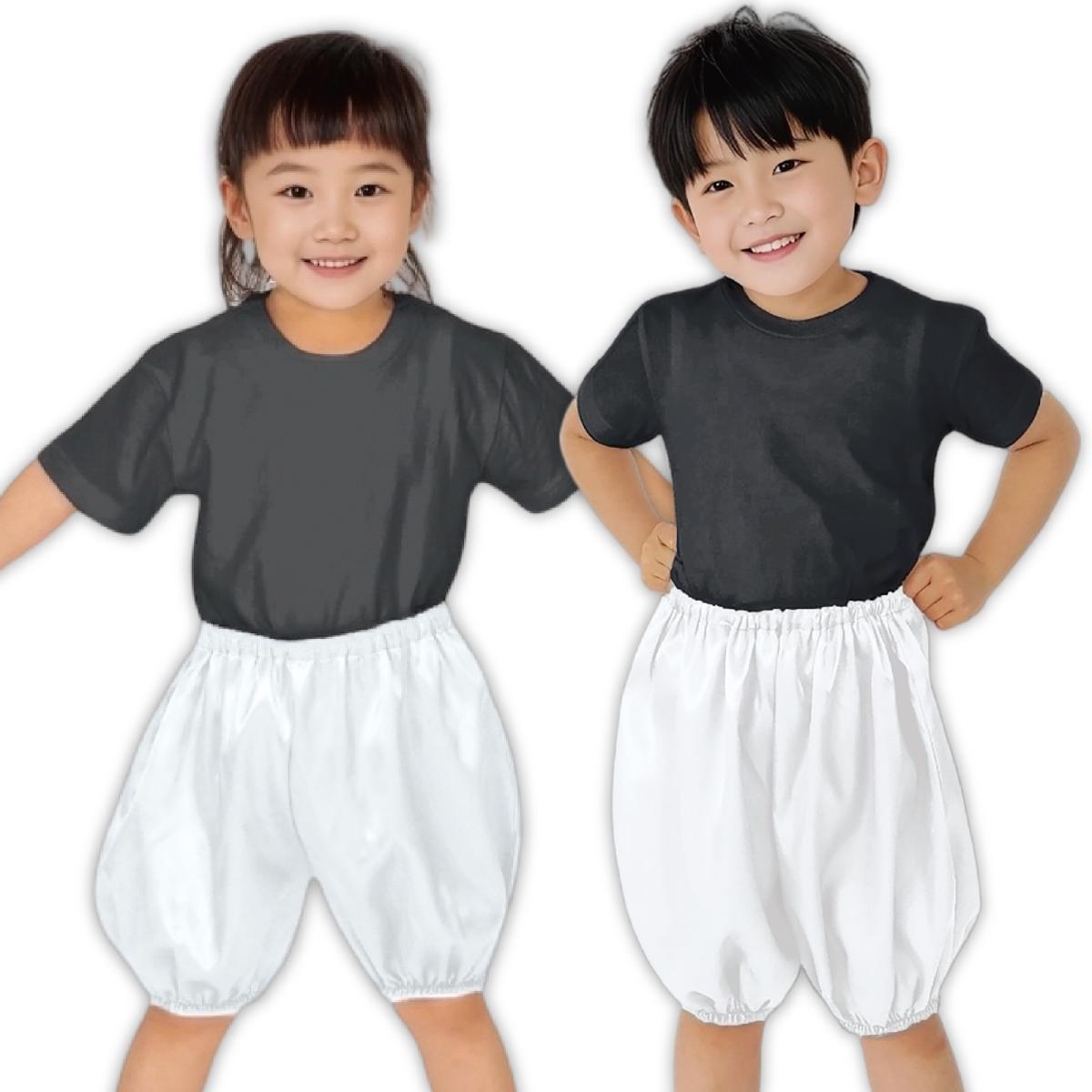 ソフトサテン　かぼちゃパンツ　白　Ｃ　２個組