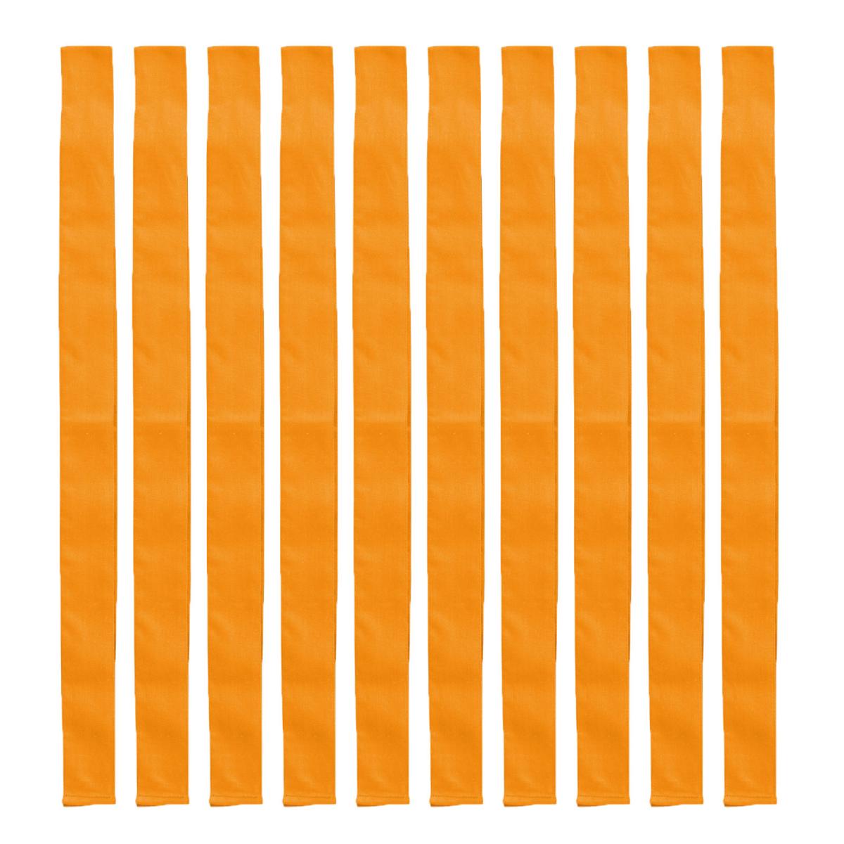カラーはちまき　オレンジ　１０本組