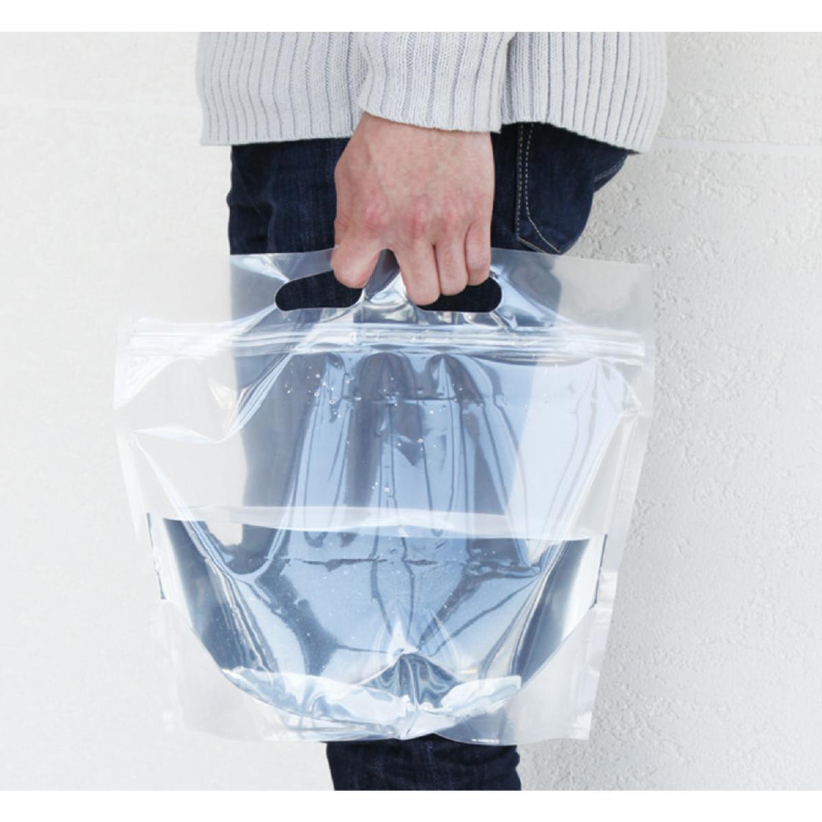 緊急用給水袋　３Ｌ　マチ付