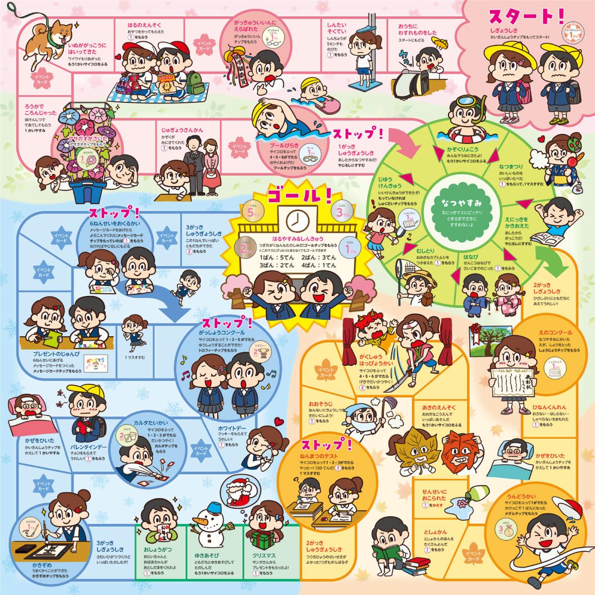 わくわく小学校すごろく